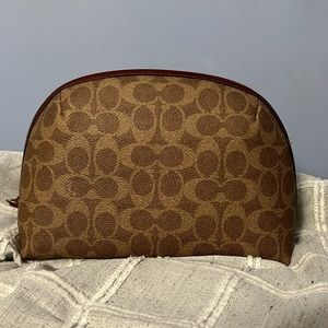 Coach signature cosmetic case